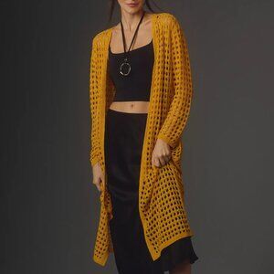 By Anthropologie Open-Weave Cardigan Sweater
